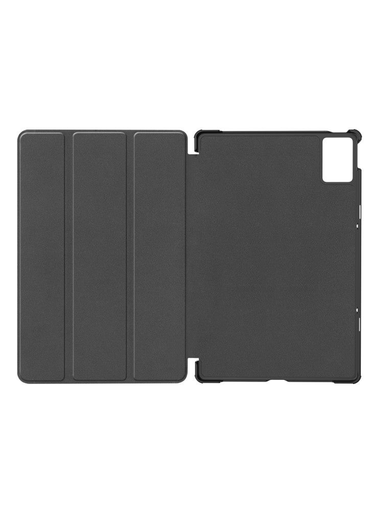 For Lenovo Idea Tab Plus Case Anti-Drop Leather Stand Tablet Cover - Grey - Image 2